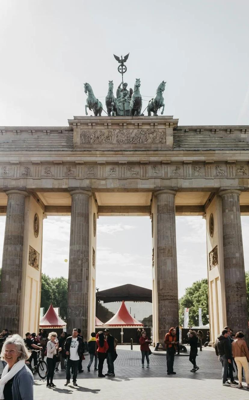 The Brandenburg Gate in Berlin